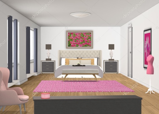 Diya's bedroom Design Rendering