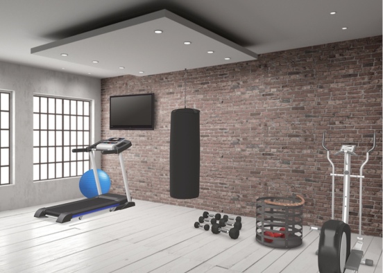 Workout room Design Rendering