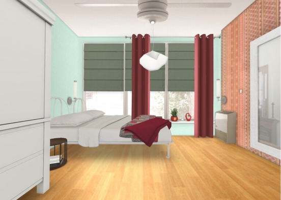 Little bedroom Design Rendering