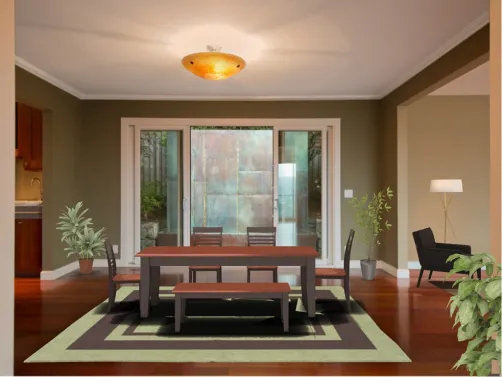 Green dining room