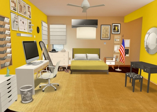 yellow bedroom 💛💛 Design Rendering