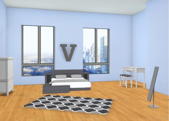 V room Design Rendering