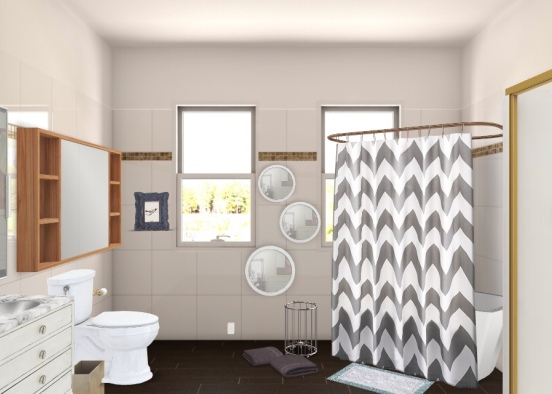 Adult bathroom Design Rendering