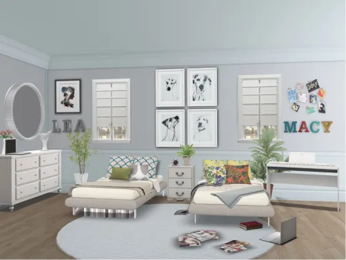 Twin girl room