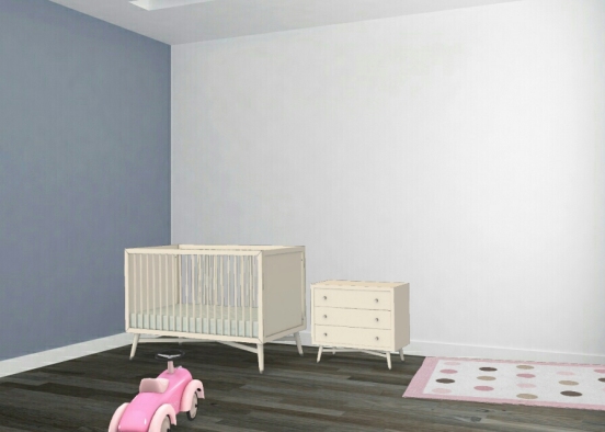 Baby Girl nursery  Design Rendering