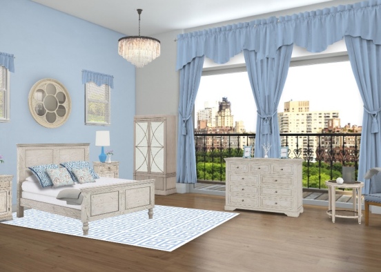 Bedroom celeste Design Rendering