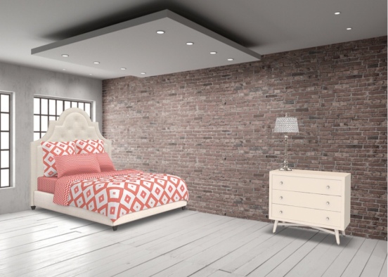 NYC bedroom Design Rendering