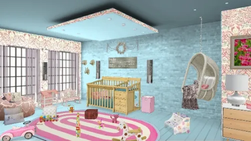 Beautiful Heavenly Baby girl Nursery