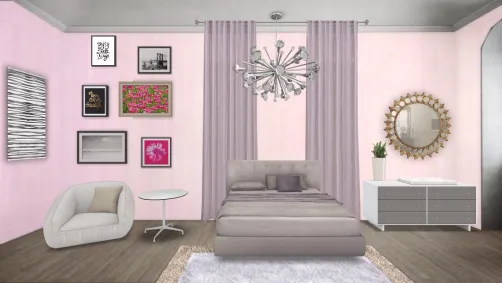 This was originally a baby room but then i realised babys dont sleep in king sized beds without railings and i am just now realizing this it the tittle soo ya