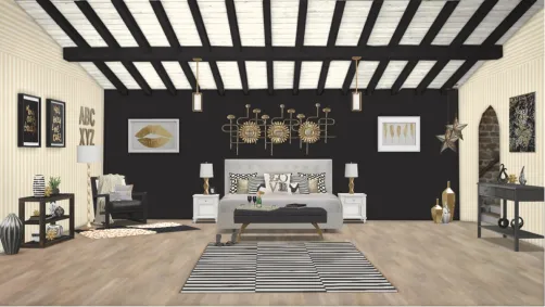 Royal gold bedroom