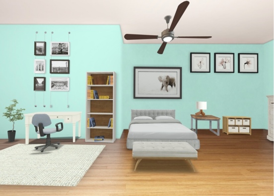 J's Dream Room Design Rendering
