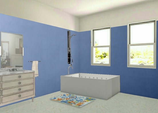 Salle de bain Moderne Design Rendering
