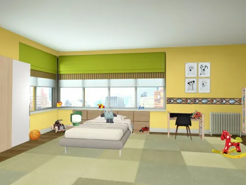 Kidroom amarillo verde