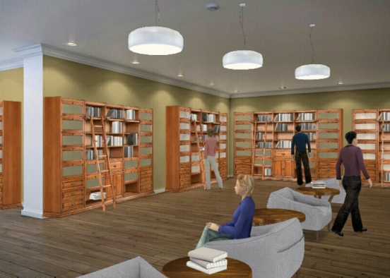 Library Design Rendering