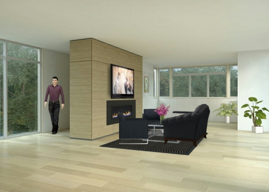Living room,person:son \brother, mack Design Rendering