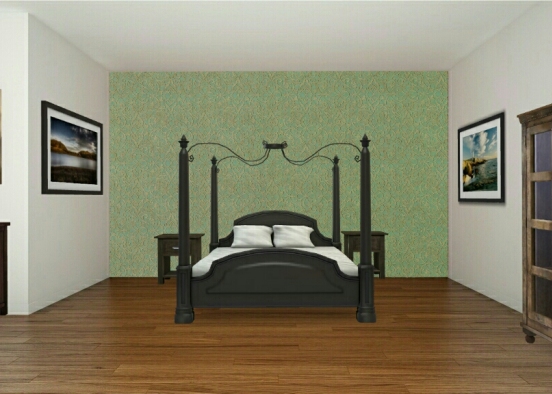 Classic bedroom  Design Rendering