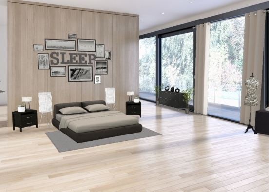 Gray dream Bedroom ❤️ Design Rendering