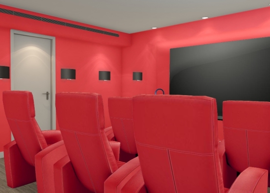 Home Cinema Design Rendering