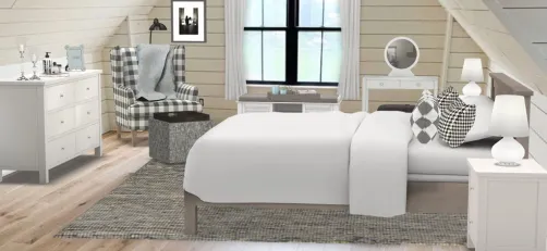 black & white farmhouse chic