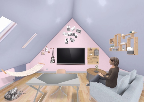 chill out room for teenager VSCO Design Rendering