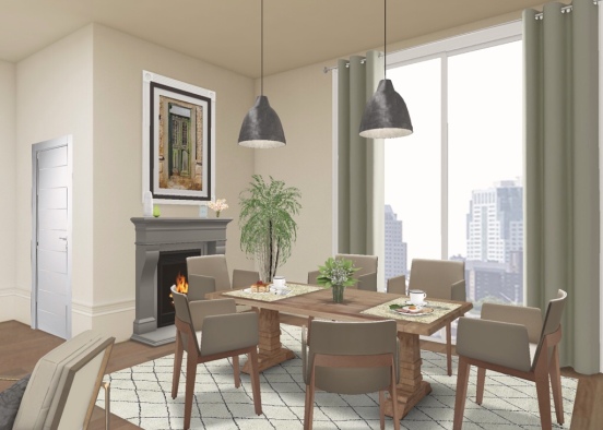 Green dining room 🥝 Design Rendering