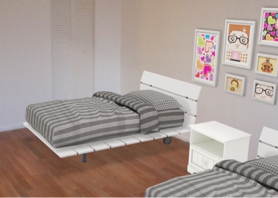 Kids bed Design Rendering