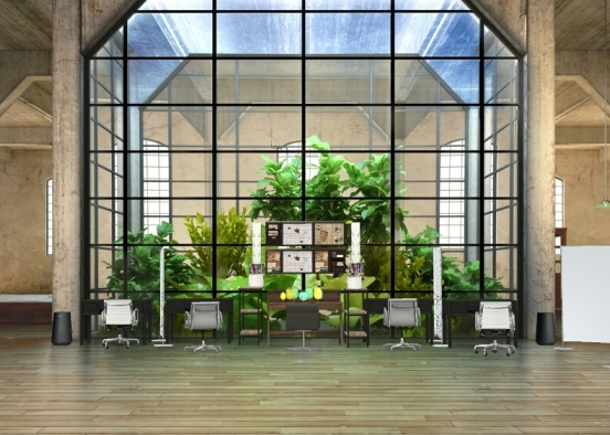 Plant office Design Rendering