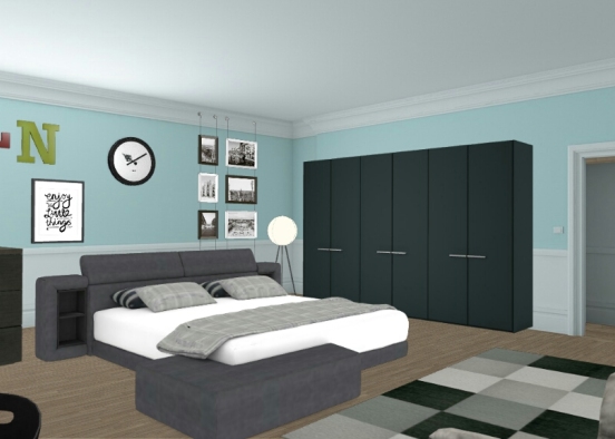 Bed room Design Rendering