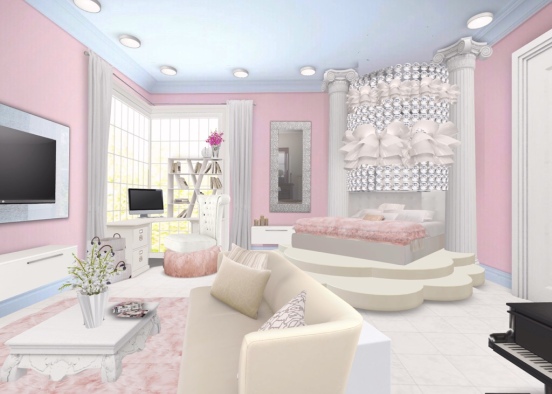 Bedroom for a little princess 👸👑 Design Rendering