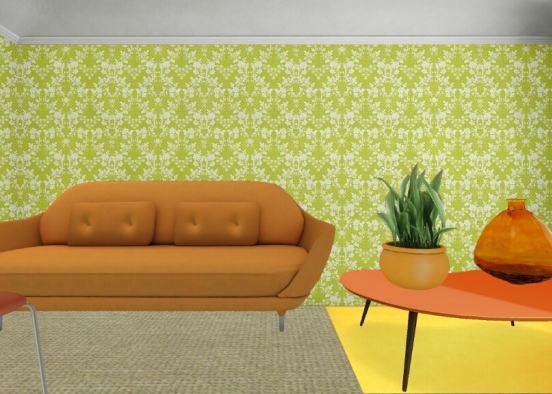 #lovemostthingsorange Indoor Seating Area Design Rendering
