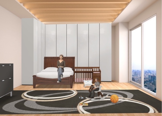 parents and brothers room  Design Rendering