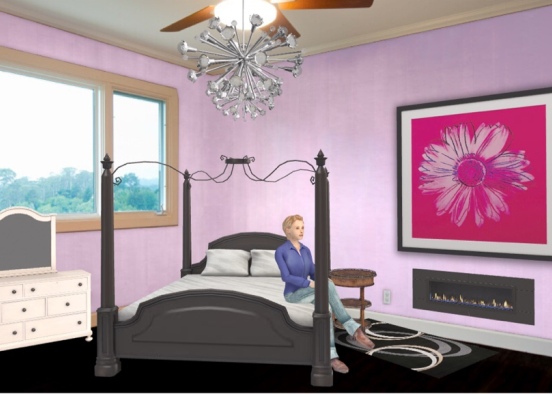 princess life bedroom Design Rendering