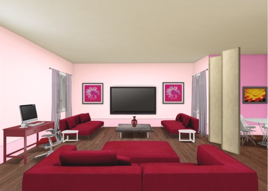 Valentine room Design Rendering