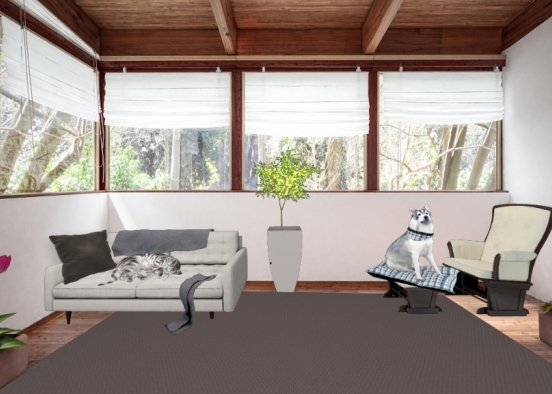 Relaxation Room Design Rendering