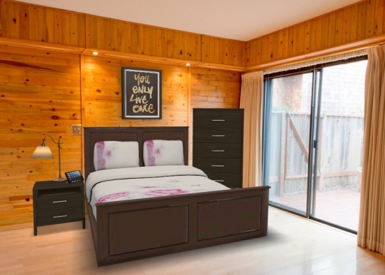 mountain Home Bedroom Design Rendering