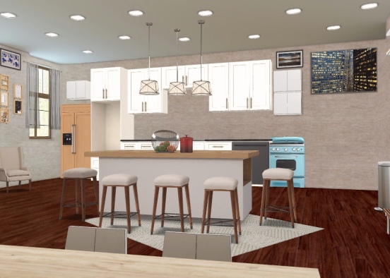 Stay here: Kitchen Design Rendering