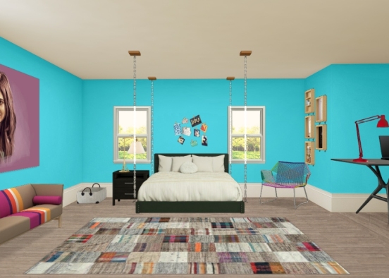 chambre fille Design Rendering