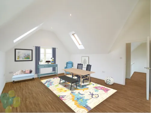 cute and simple play room