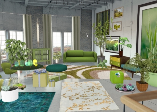 Garden of eden lounge Design Rendering