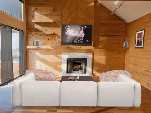 Salon rustico moderno
