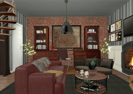 Mini apartamento Design Rendering