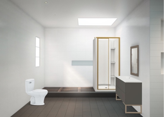 Guest bathroom Design Rendering