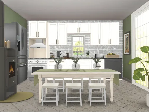 cozy country kitchen