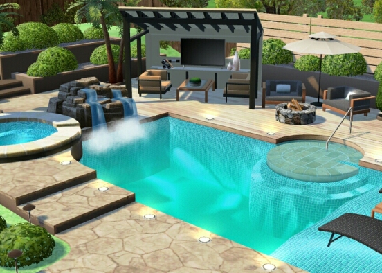 Swimming pool Design Rendering