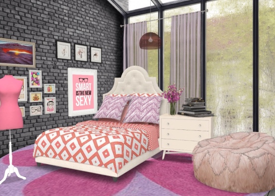 shades of pink Design Rendering
