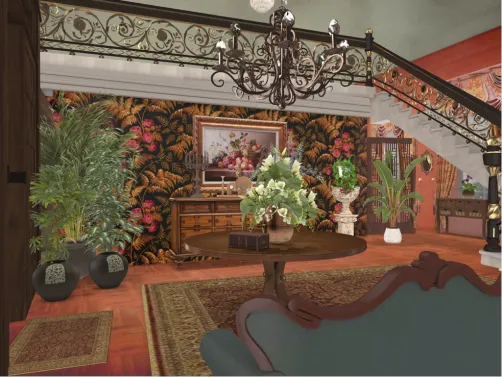 Victorian entry hall