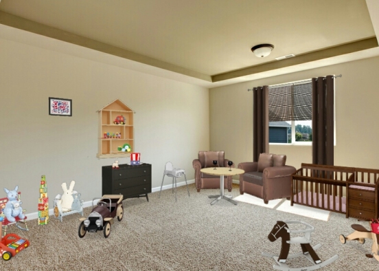 Habitacion infantil Design Rendering