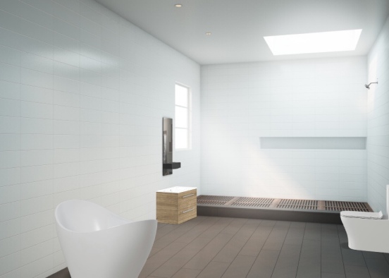 Modern  Bathroom Design Rendering