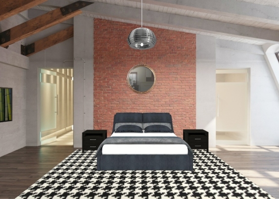 Bedroom urbaine Design Rendering