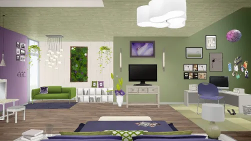 Teen girl bedroom